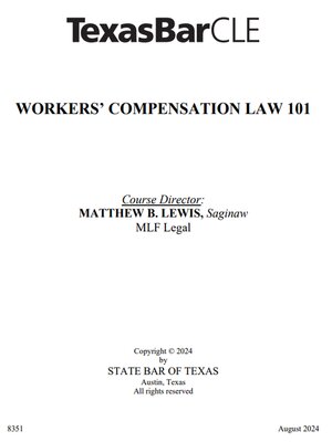 cover image of Workers' Compensation